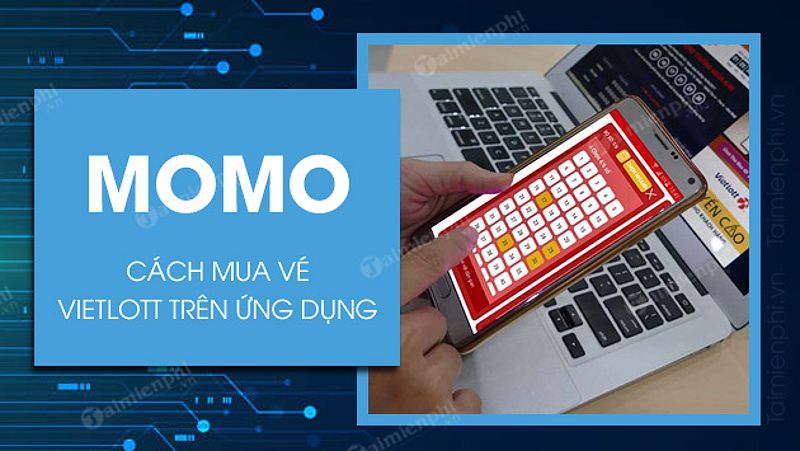 Tìm kiếm dịch vụ Vietlott trên MoMo